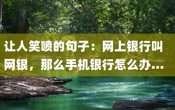 让人笑喷的句子：网上银行叫网银，那么手机银行怎么办……