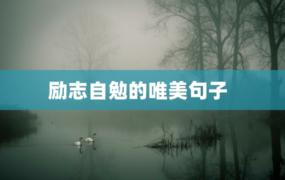 励志自勉的唯美句子