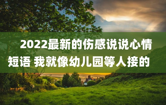 2022最新的伤感说说心情短语 我就像幼儿园等人接的小朋友