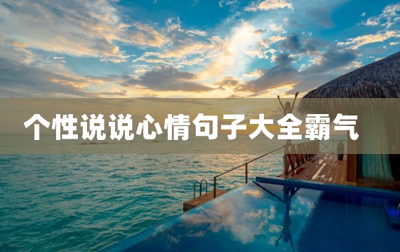 个性说说心情句子大全霸气