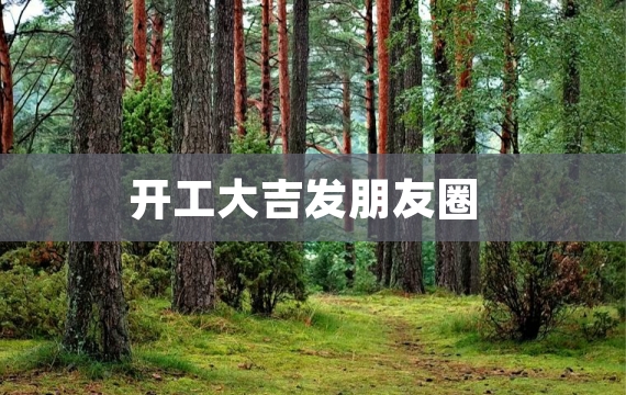 开工大吉发朋友圈
