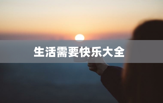 生活需要快乐大全