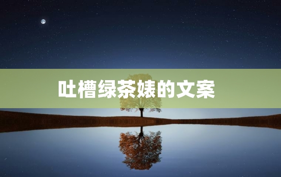 吐槽绿茶婊的文案