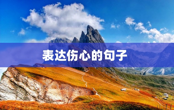 表达伤心的句子