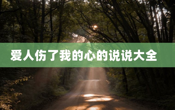 爱人伤了我的心的说说大全